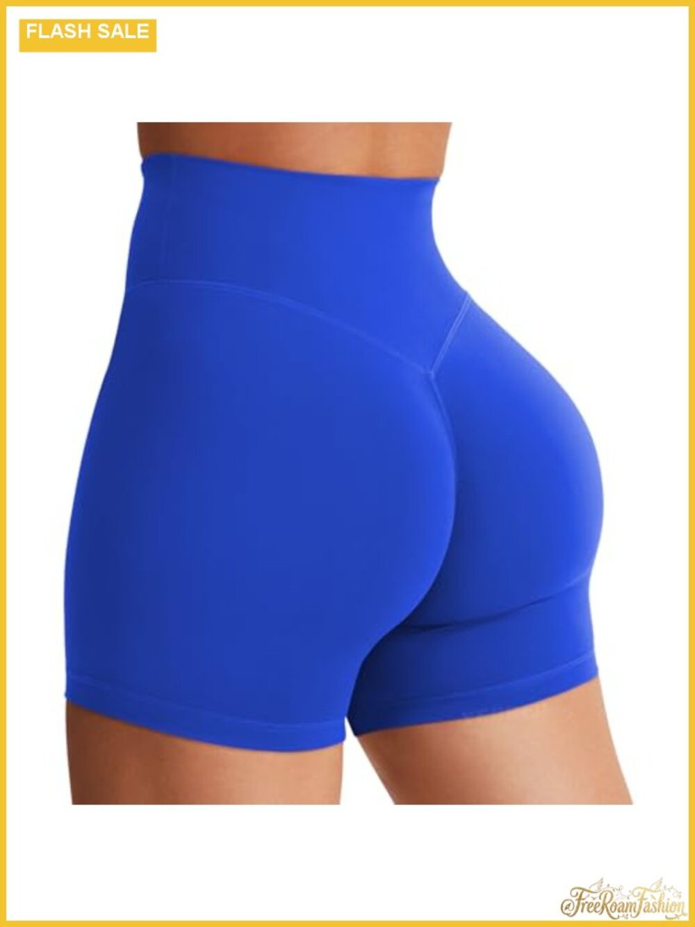 Women's High Waist Scrunch Biker Shorts Yoga Gym Workout